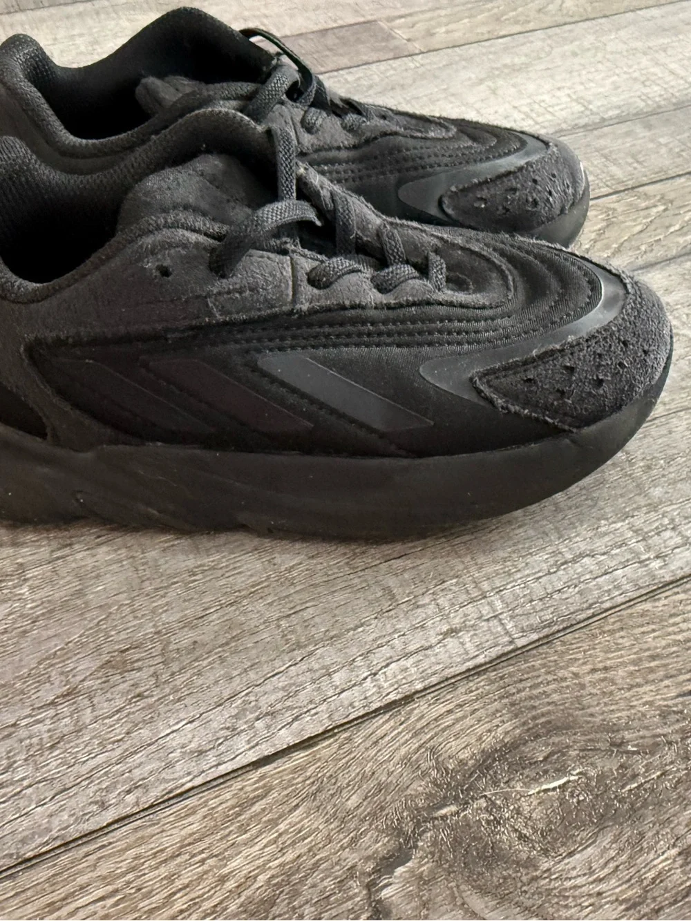 Kids Adidas All-Black Athletic Sneakers - Lightweight Comfort